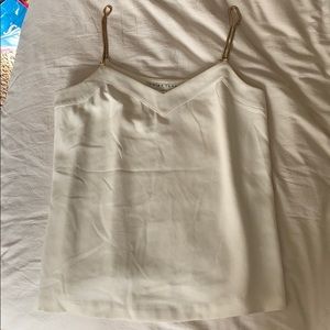 Trina Turk tank with gold straps